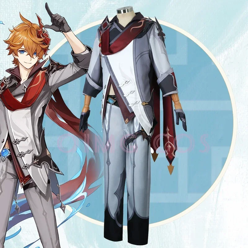 Anime Cosplay Jumpsuit - Genshin impacto tartaglia cosplay traje uniforme