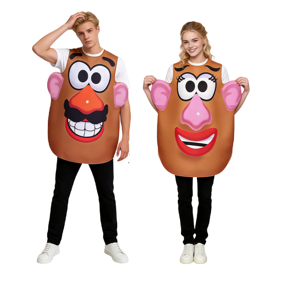 Anime Cosplay Couple - Fantasia de Cabeça de Batata Sr.