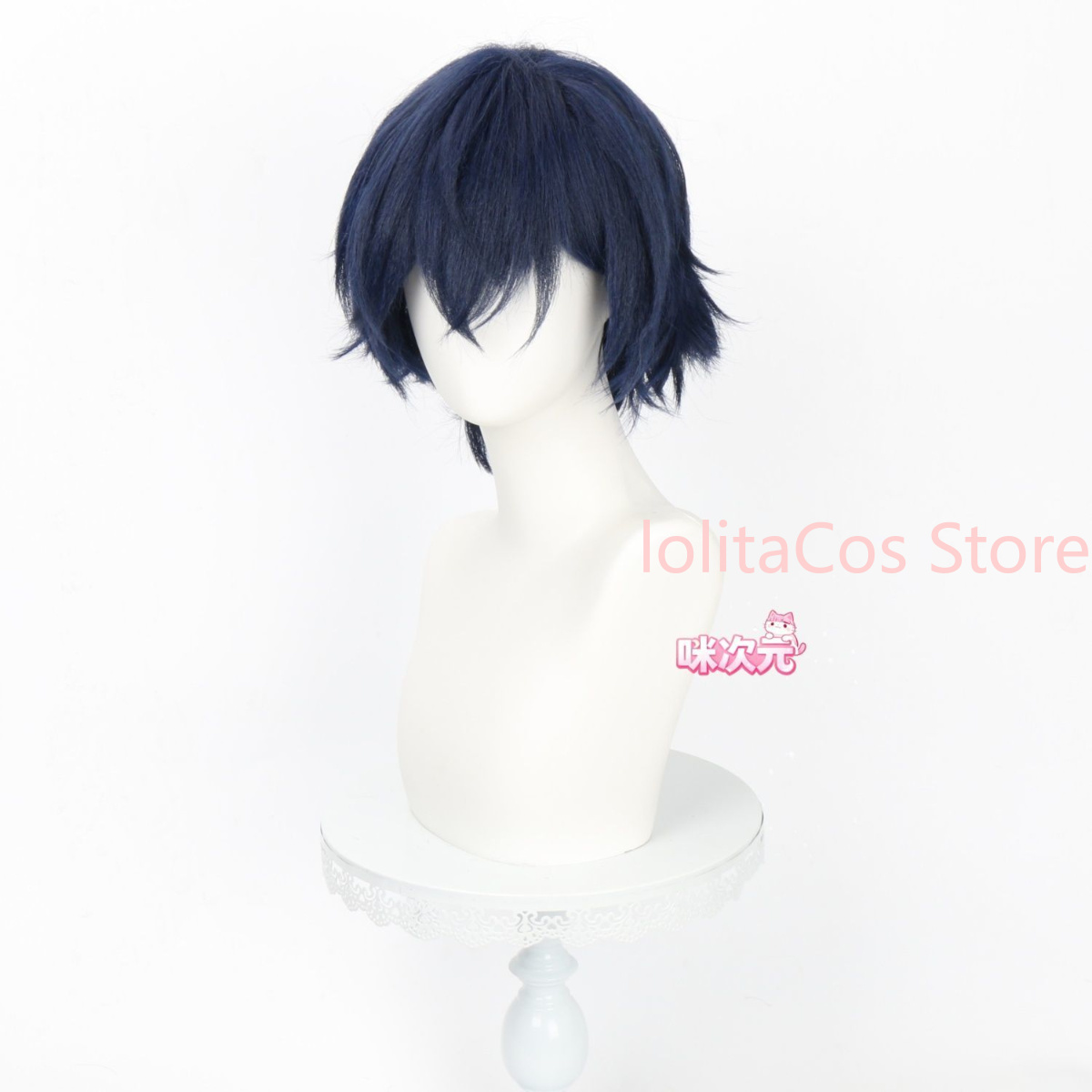 Peruca de Cosplay Valeriy de G - Anime Cosplay Blue Hair avaliação e preço